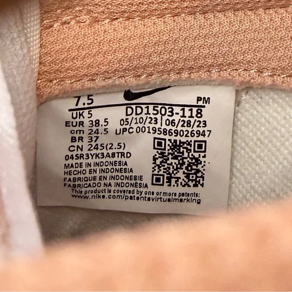 Nike Dunk Low Rose Whisper White Women’s 7.5 - Picture 10 of 15
